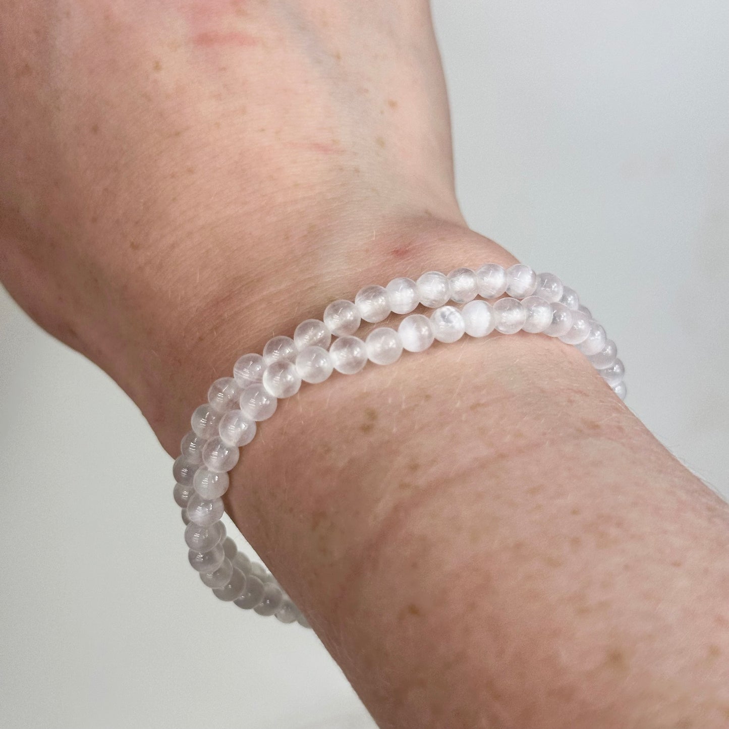 Selenite 4mm Bracelets