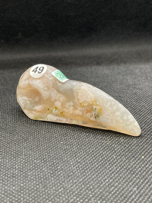 Flower Agate - Crow Head