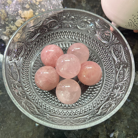 Rose Quartz Spheres