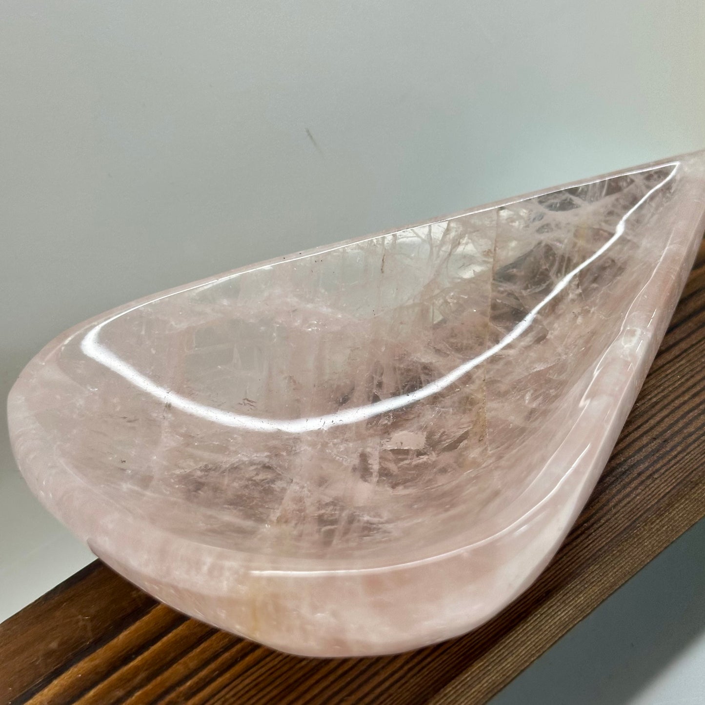 Madagascan Rose Quartz Teardrop Bowl