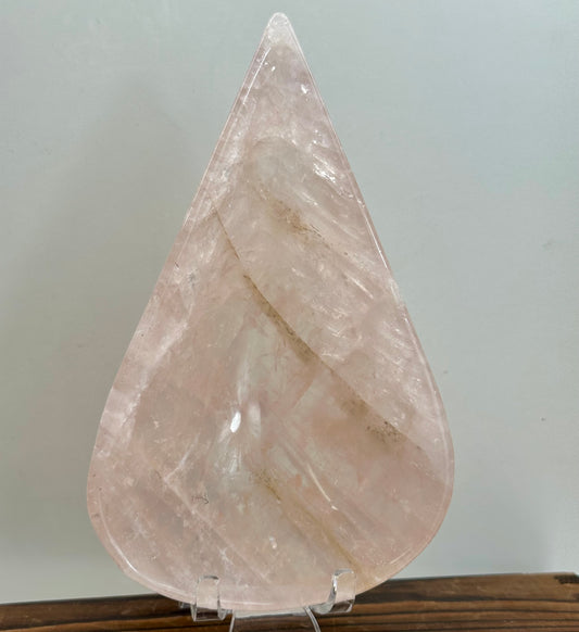 Madagascan Rose Quartz Teardrop Bowl
