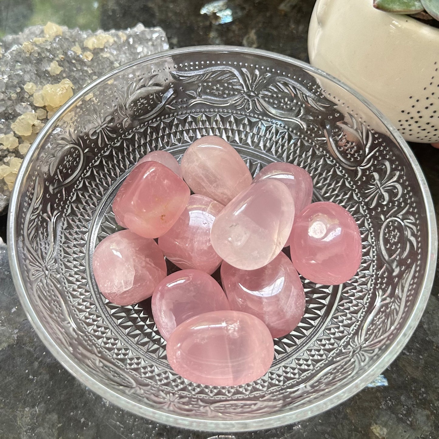 Rose Quartz Tumbles