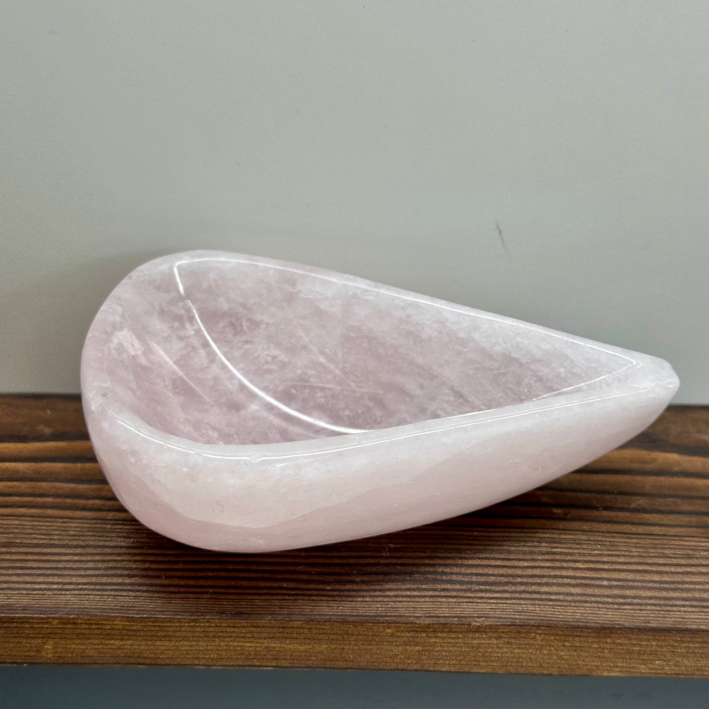 Madagascan Rose Quartz Teardrop Bowl