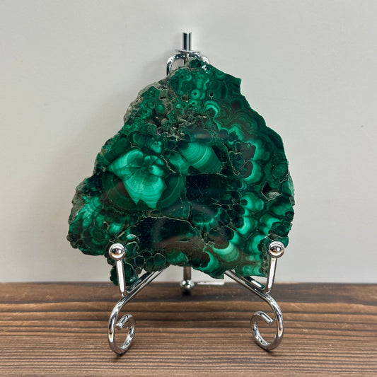 Malachite Small Slab On Stand