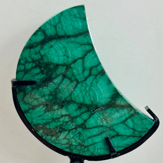 Malachite Moon On Stand
