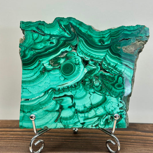 Malachite Slab On Stand