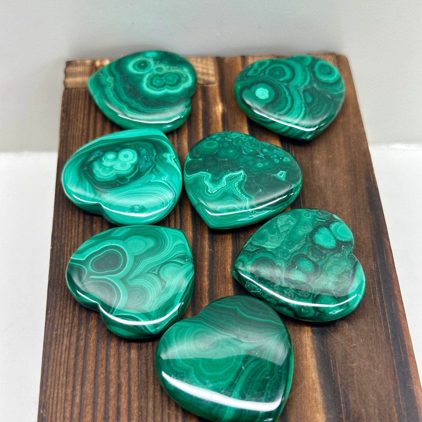 Malachite Mini Hearts