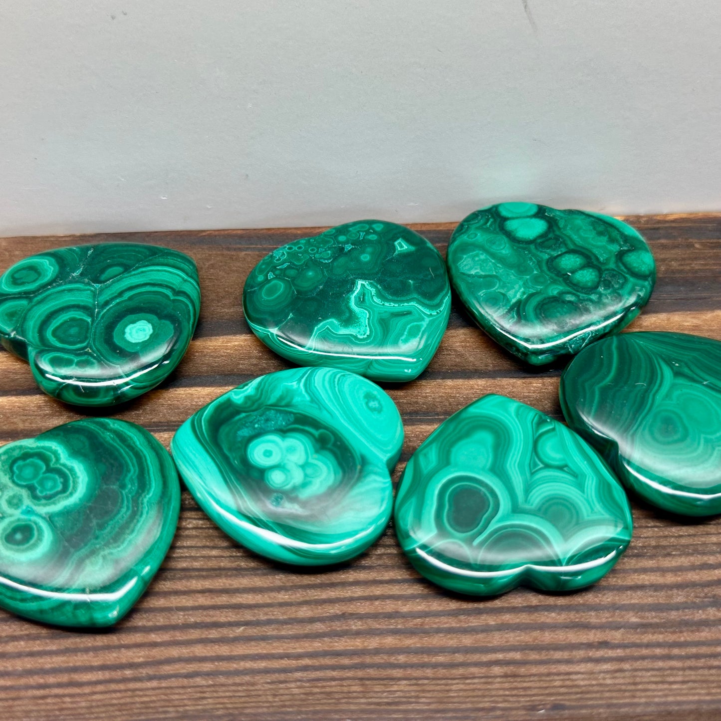 Malachite Mini Hearts