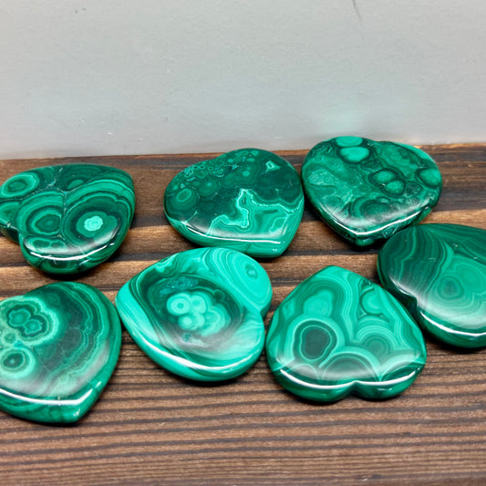 Malachite Mini Hearts