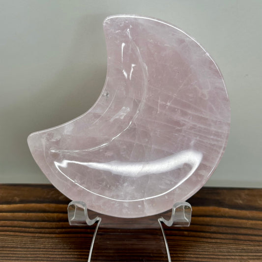 Madagascan Rose Quartz Moon Bowl