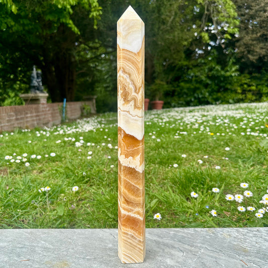 Orange Calcite Tower (43cm Tall)