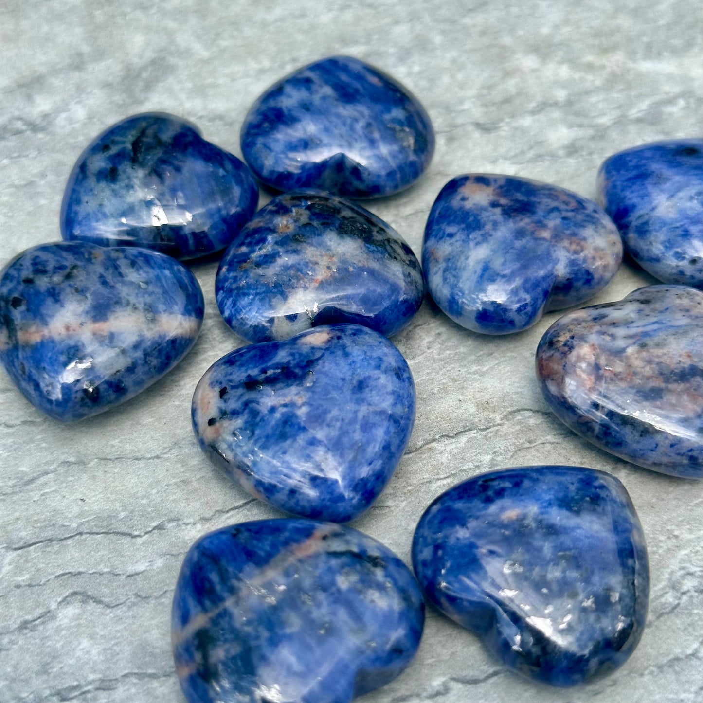 Sodalite Mini Hearts