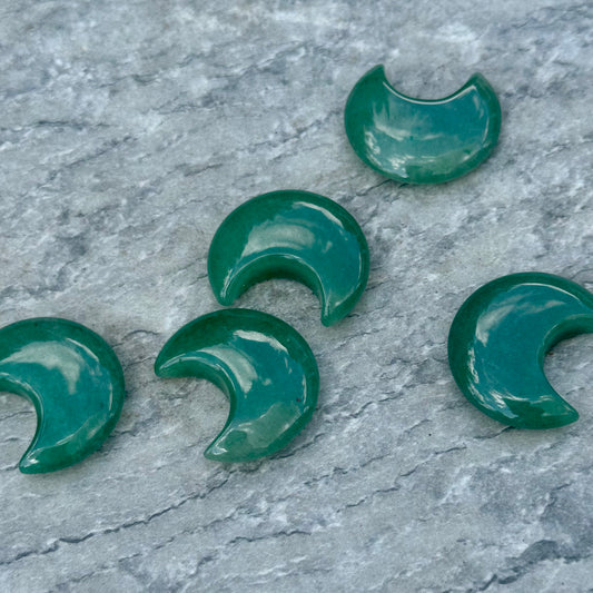 Green Aventurine Mini Moons
