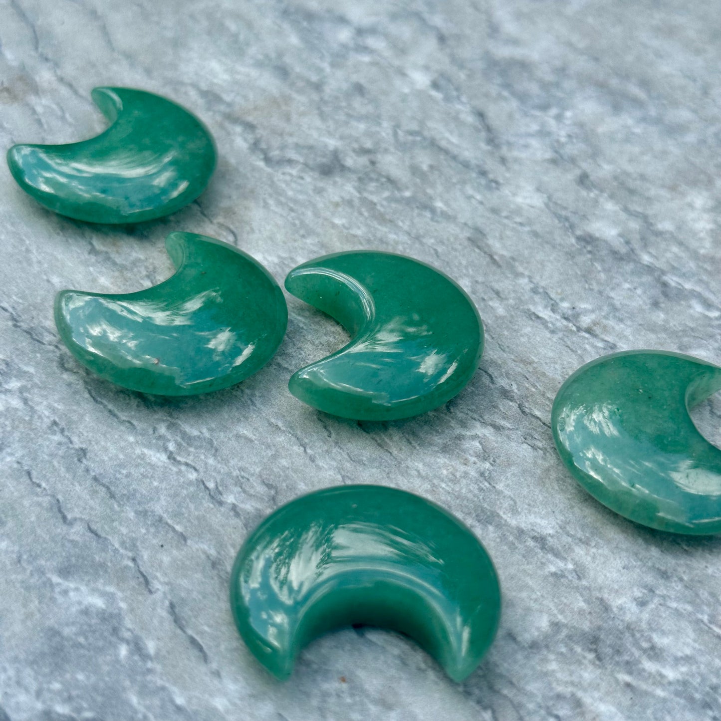 Green Aventurine Mini Moons