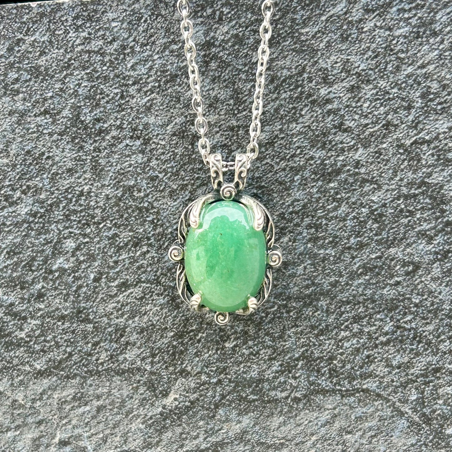 Green Aventuinre Pendant 925