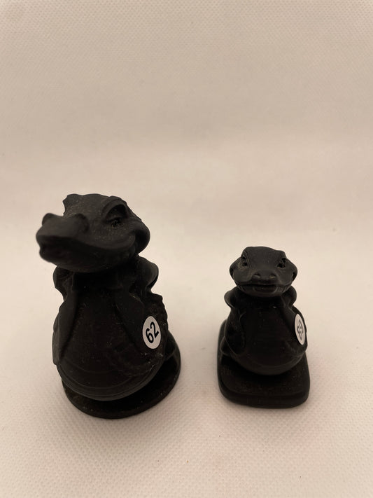 Black Obsidian Crocodiles