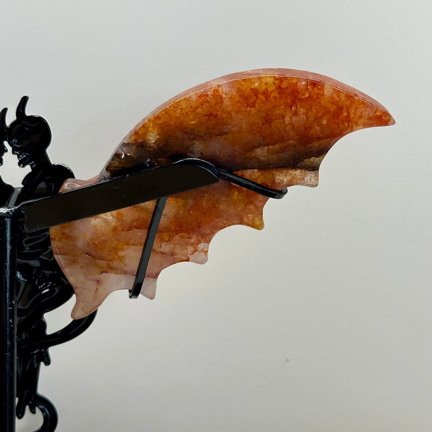 Fire Quartz Fairy Wings On Stand