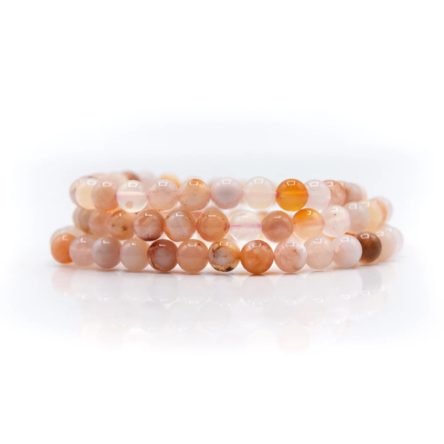 Flower Agate 6mm Bracelets