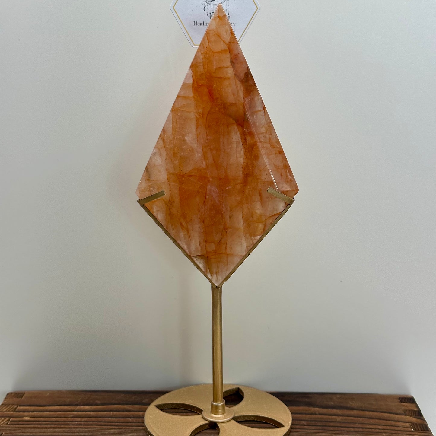 Fire Quartz Diamond On Stand