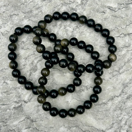 Gold Sheen Obsidian 8mm