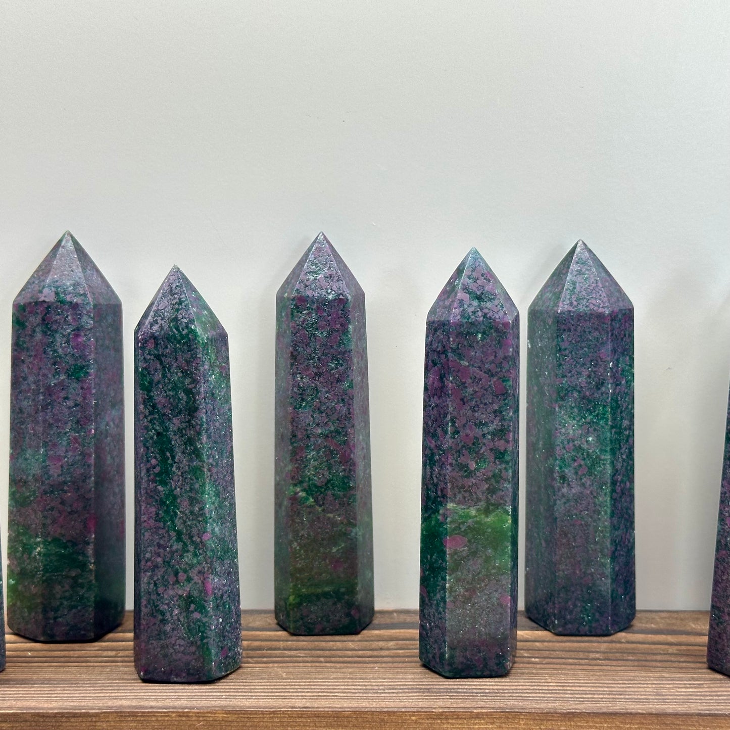Ruby Green Kyanite Towers