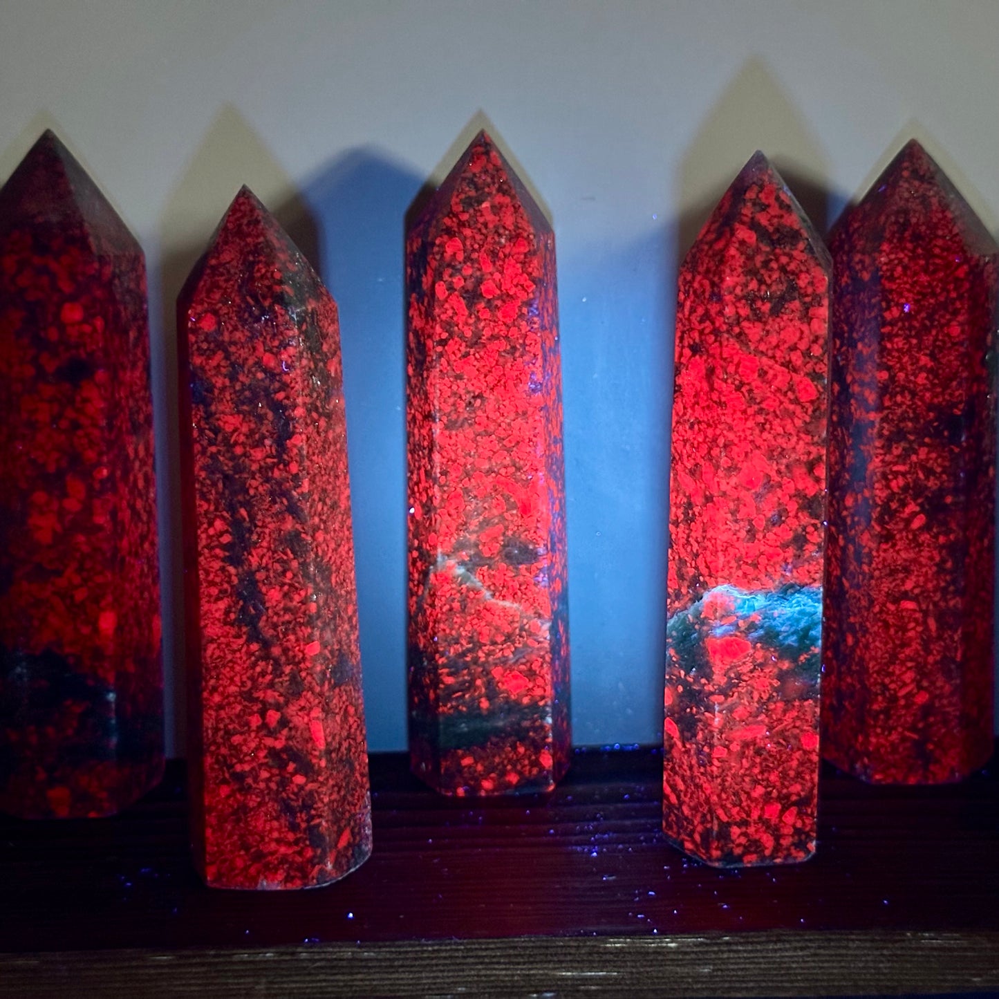 Ruby Green Kyanite Towers