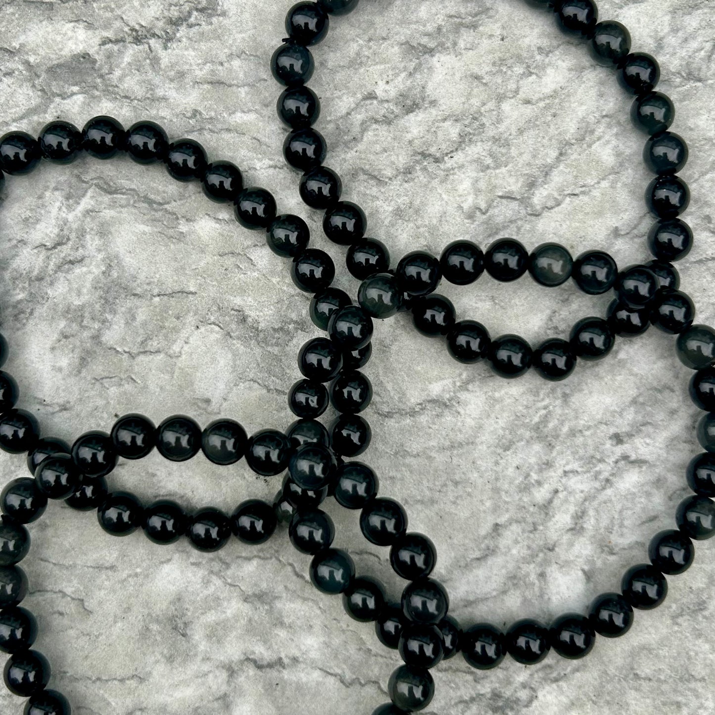 Rainbow Obsidian 6mm Bracelet