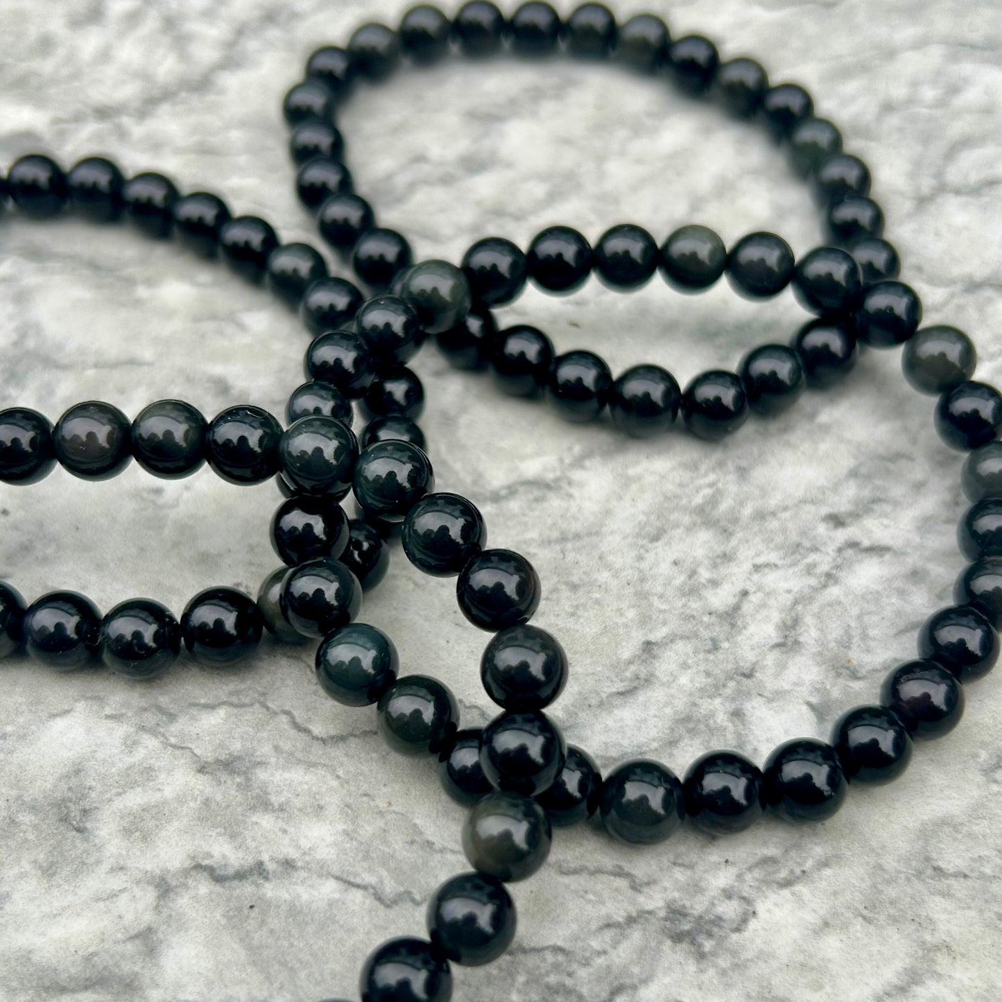 Rainbow Obsidian 6mm Bracelet