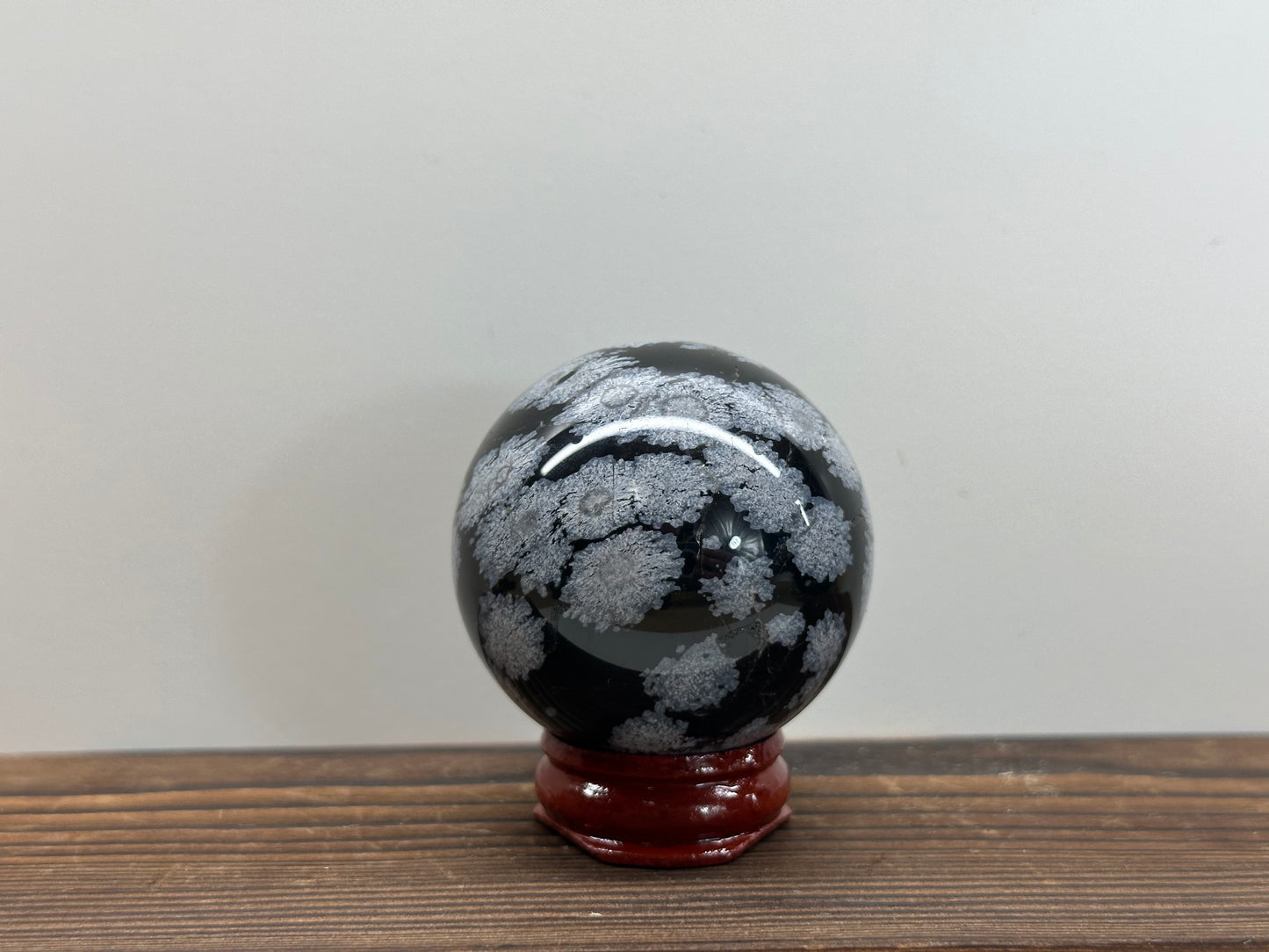 Snowflake Obsidian Spheres