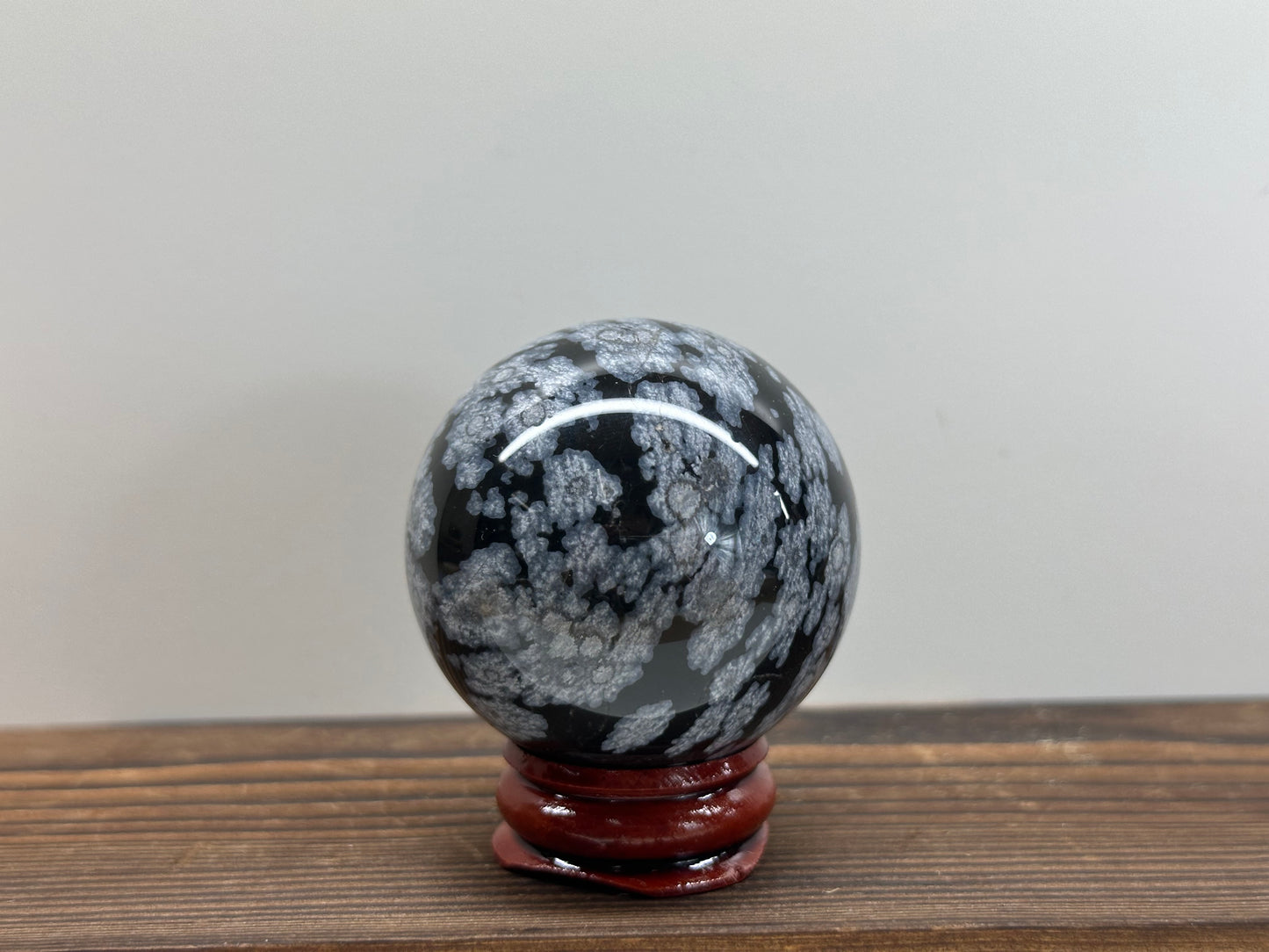 Snowflake Obsidian Spheres