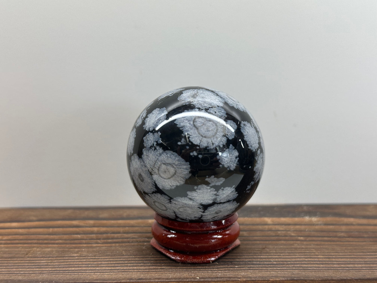 Snowflake Obsidian Spheres