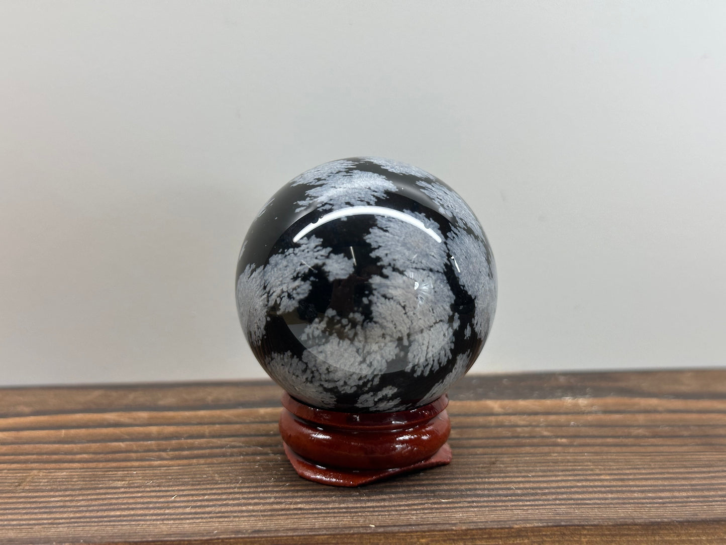 Snowflake Obsidian Spheres