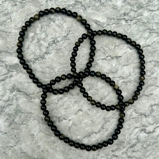 Rainbow Obsidian Bracelets 4mm