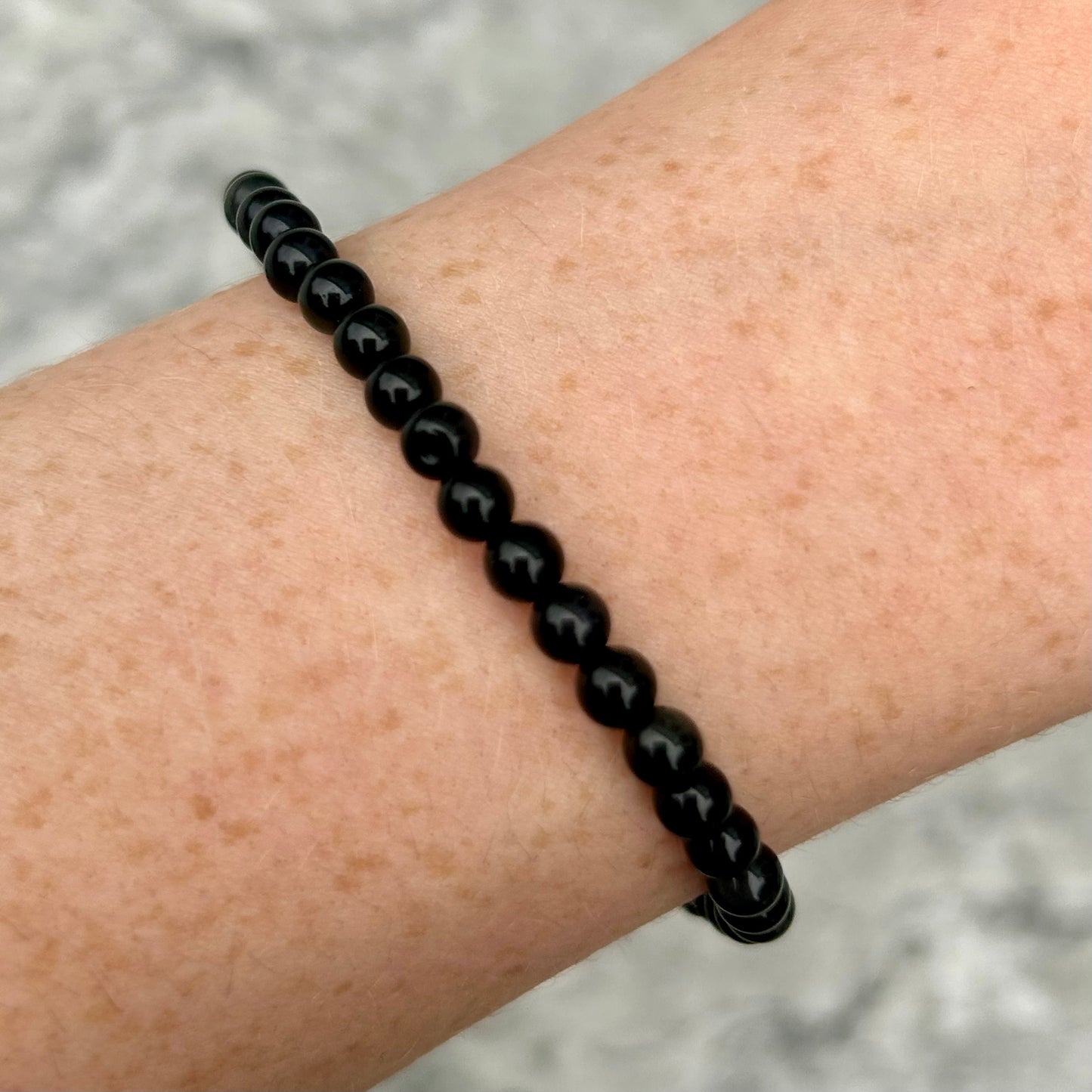 Obsidian Bracelet 4mm