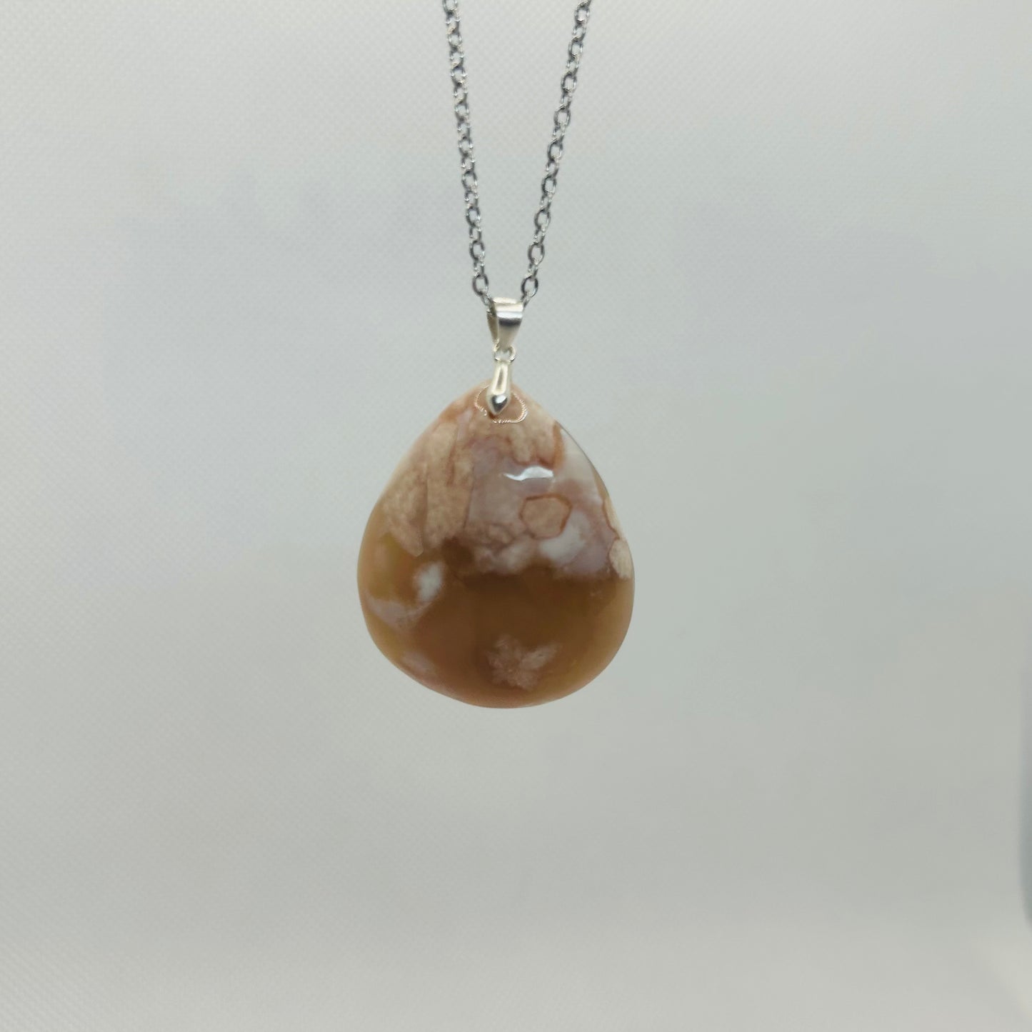 Flower Agate Pendant