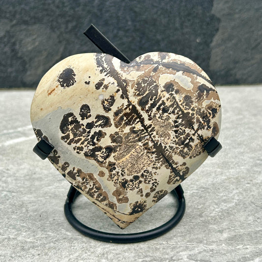 Picture Jasper Heart On Stand