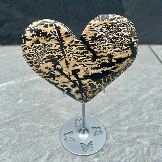Picture Jasper Heart On Stand