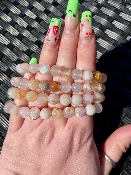 Cherry Agate Bracelets