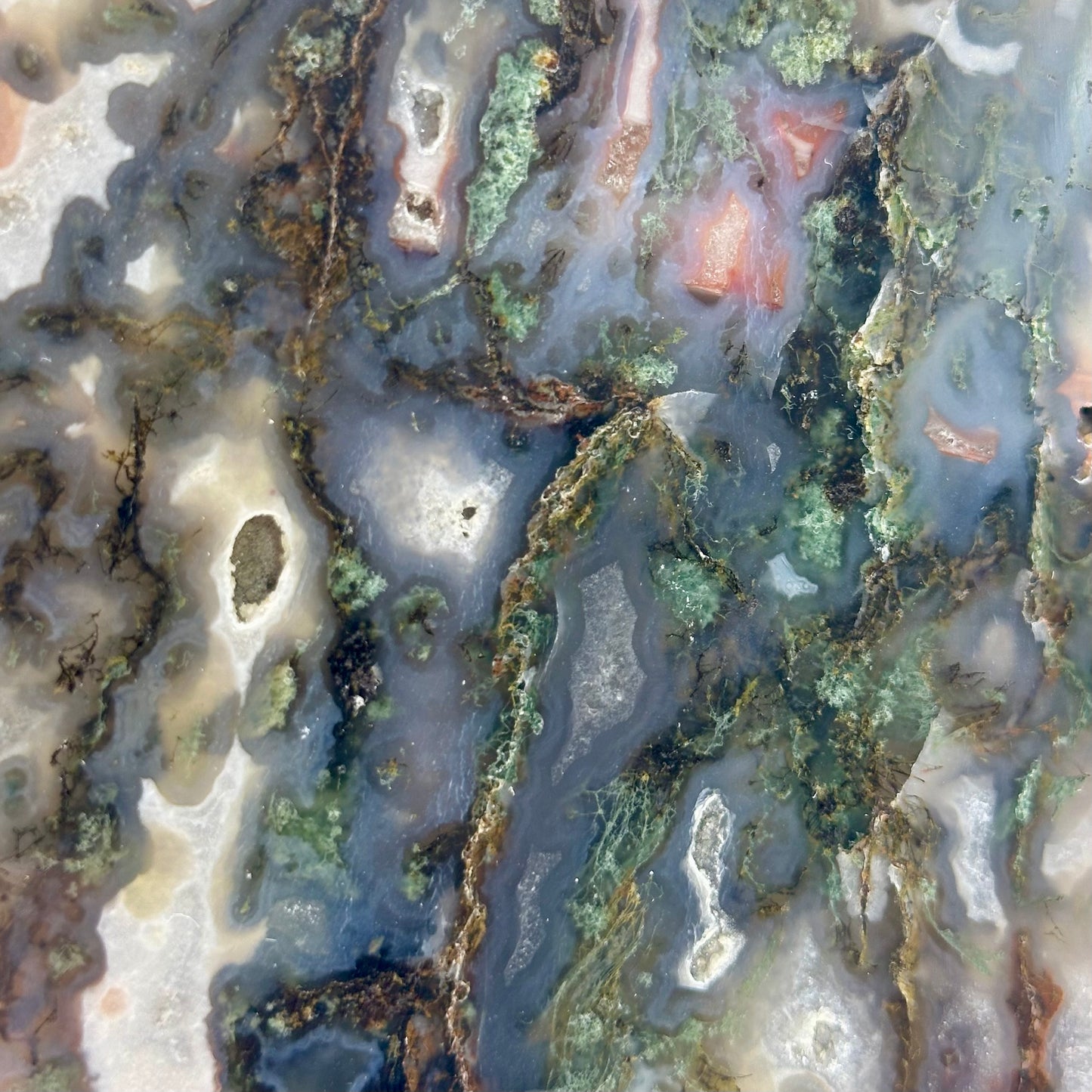 Moss Agate Stars On Stand ( Star 6)