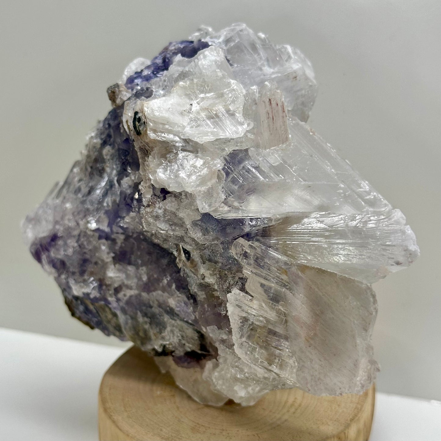 Purple Selenite Cluster