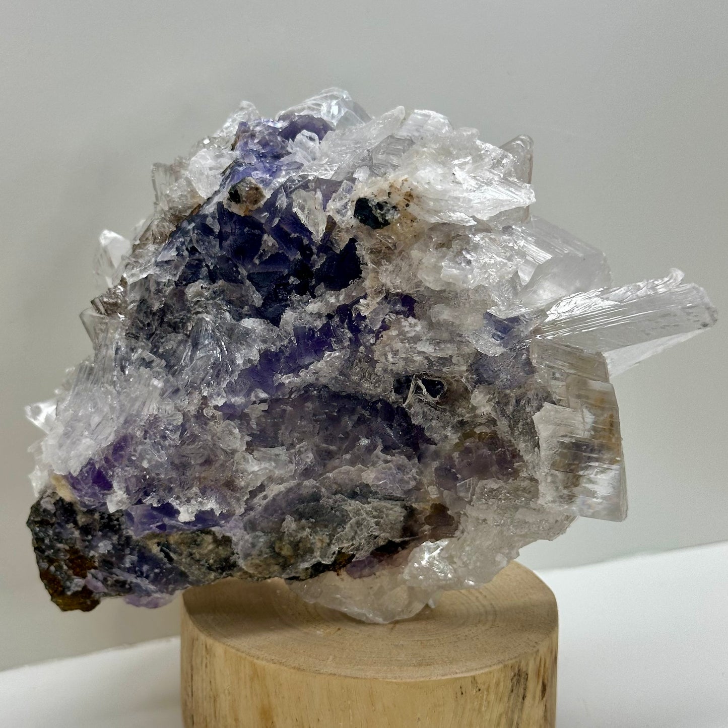 Purple Selenite Cluster