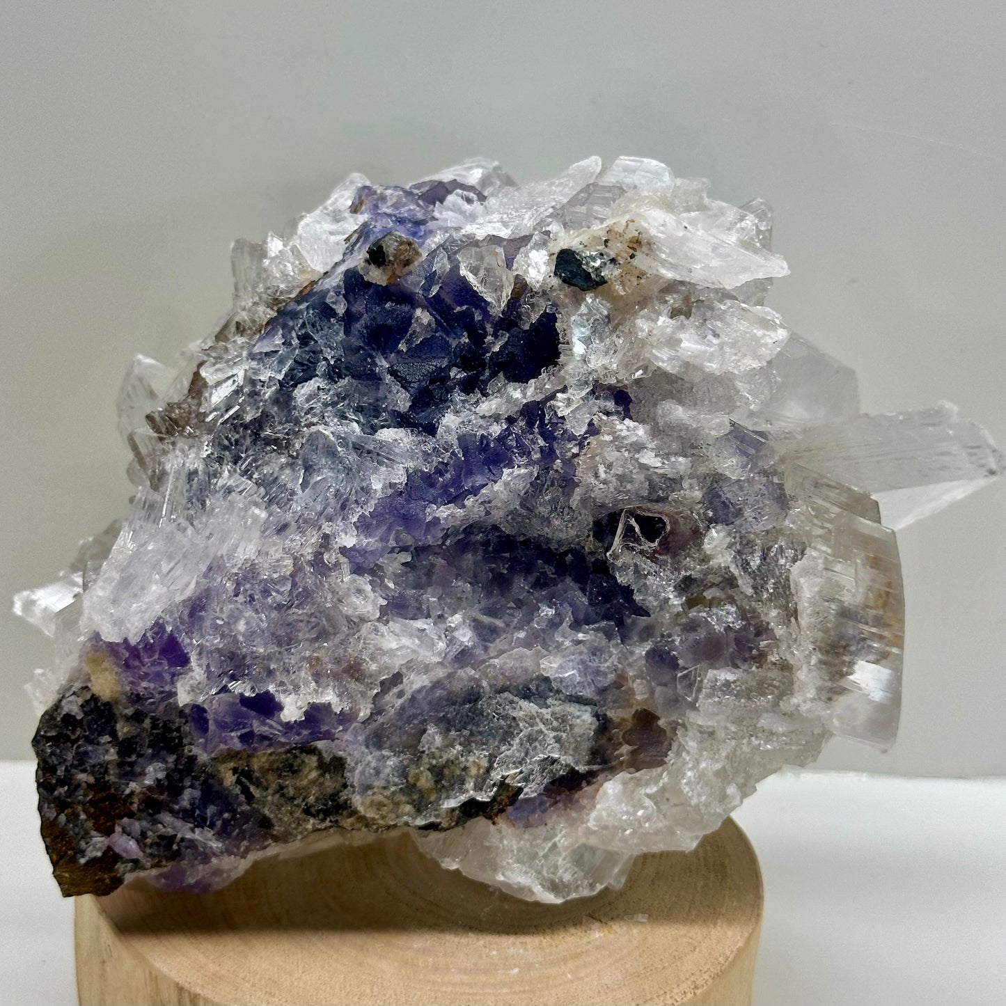 Purple Selenite Cluster