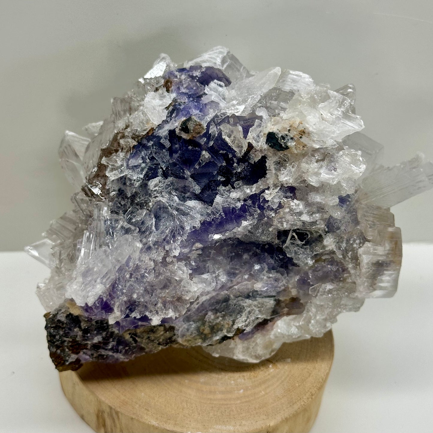 Purple Selenite Cluster