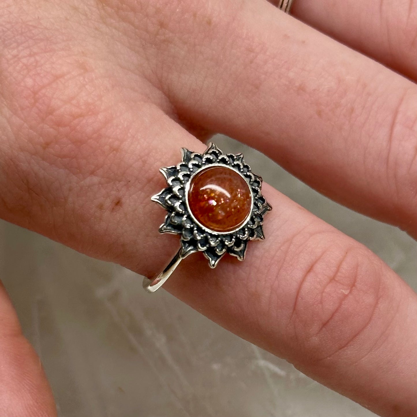 Arusha SunStone 925 Adjustable Ring