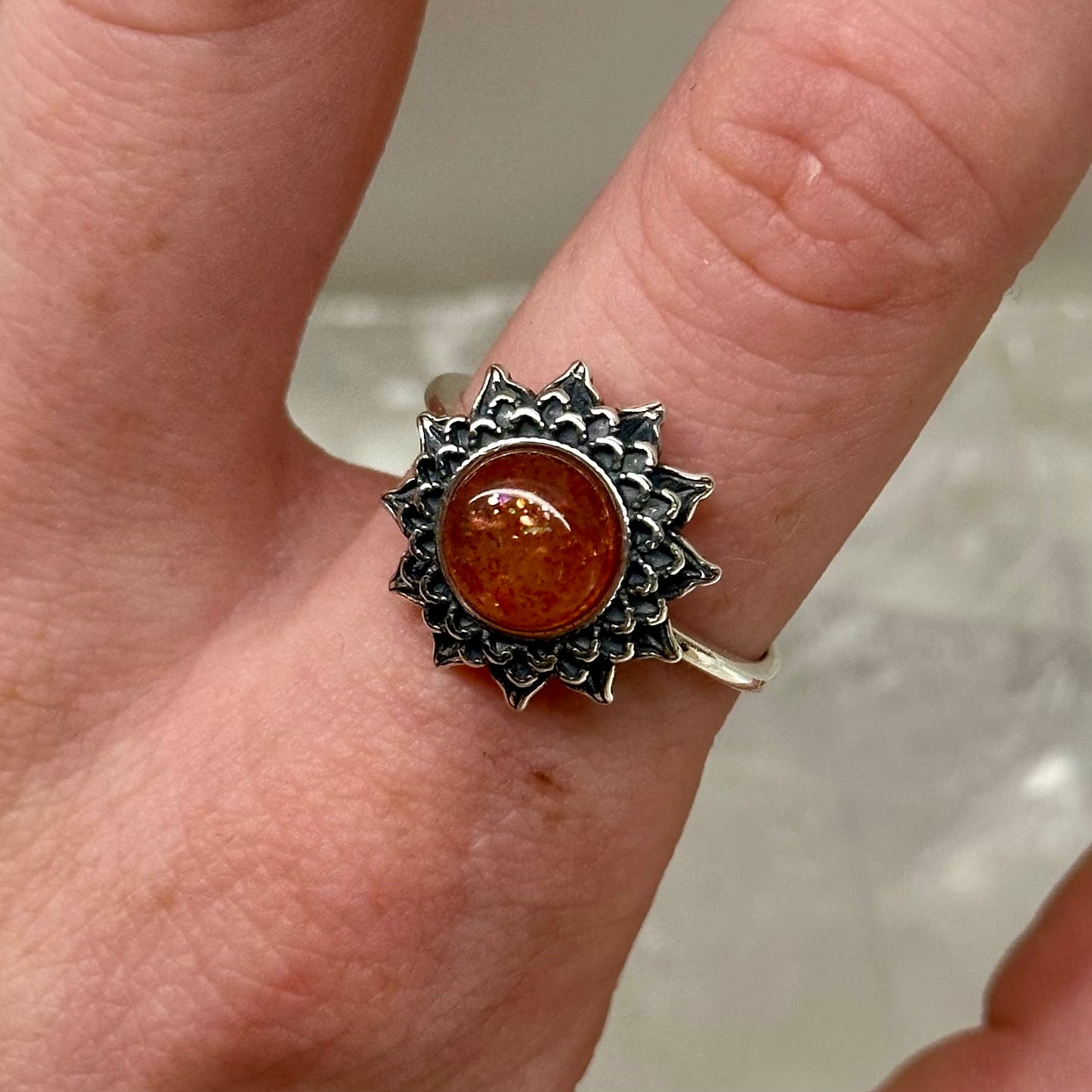 Arusha SunStone 925 Adjustable Ring