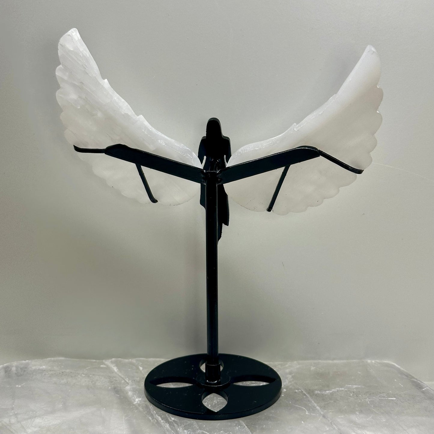 Selenite Angle Carving Wings