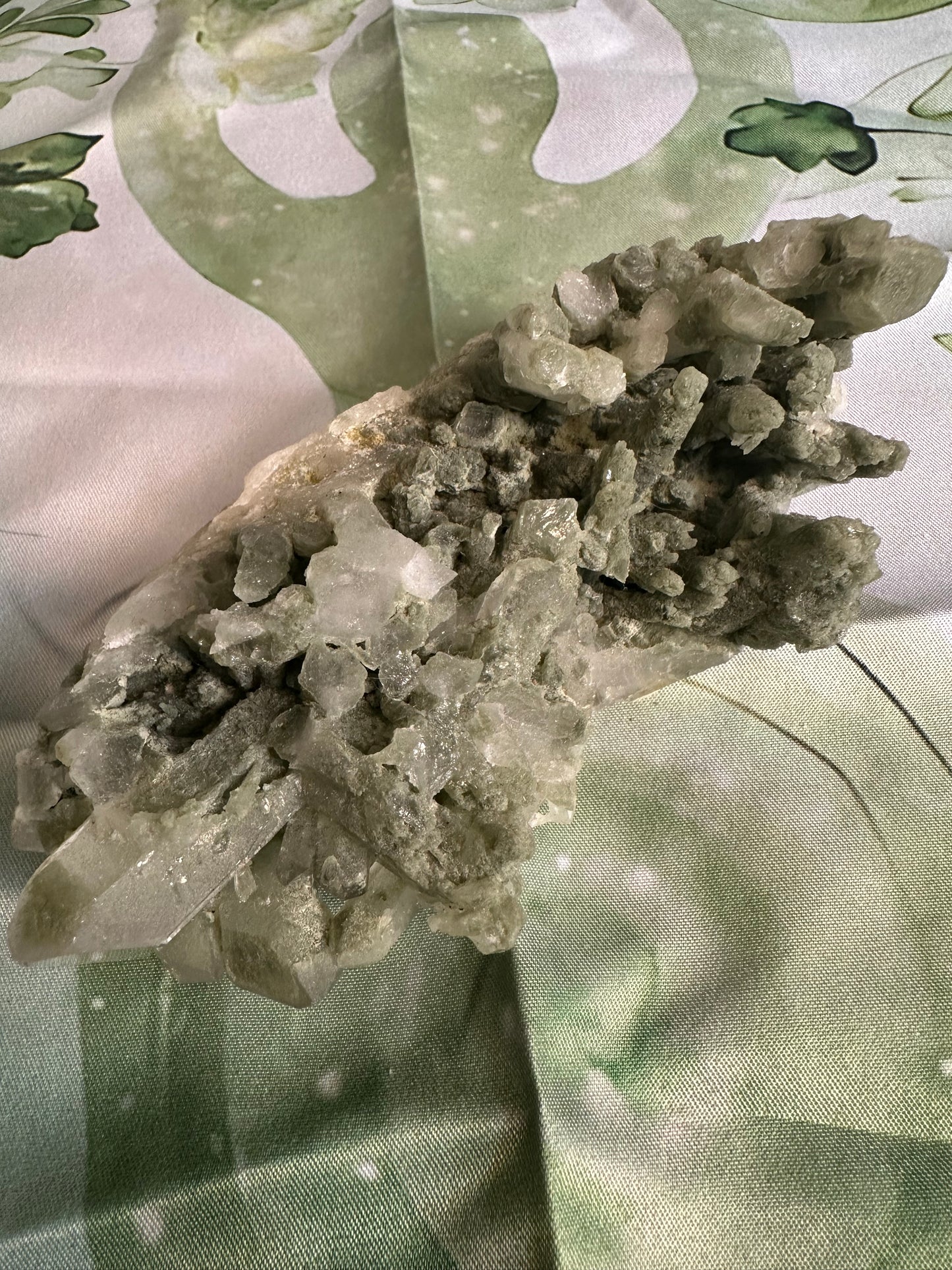 Green Quartz Cluster