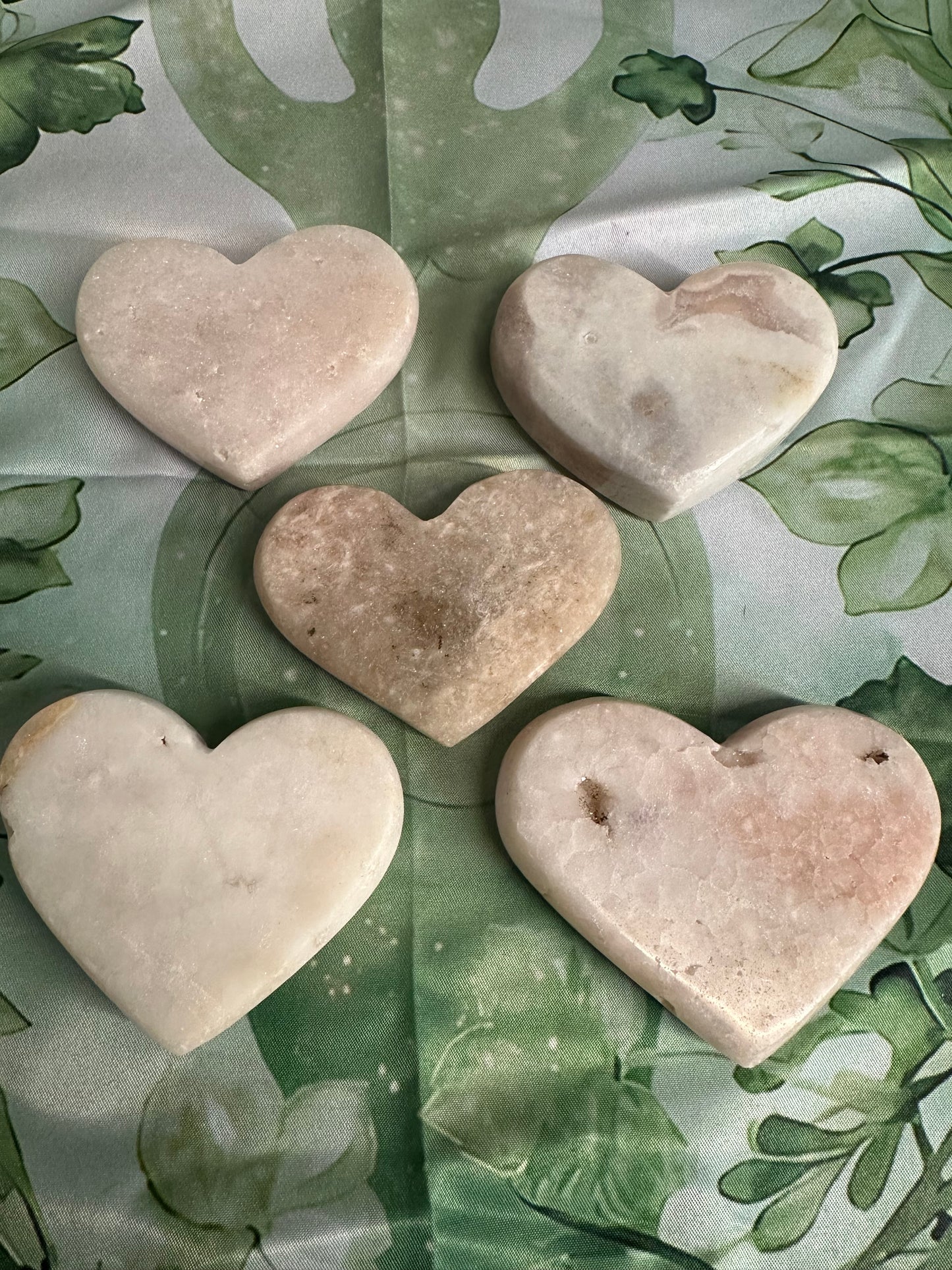 Pink Amethyst Hearts