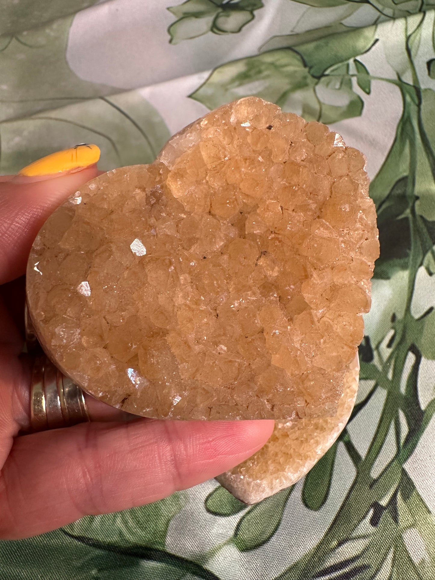 Citrine Cluster Hearts