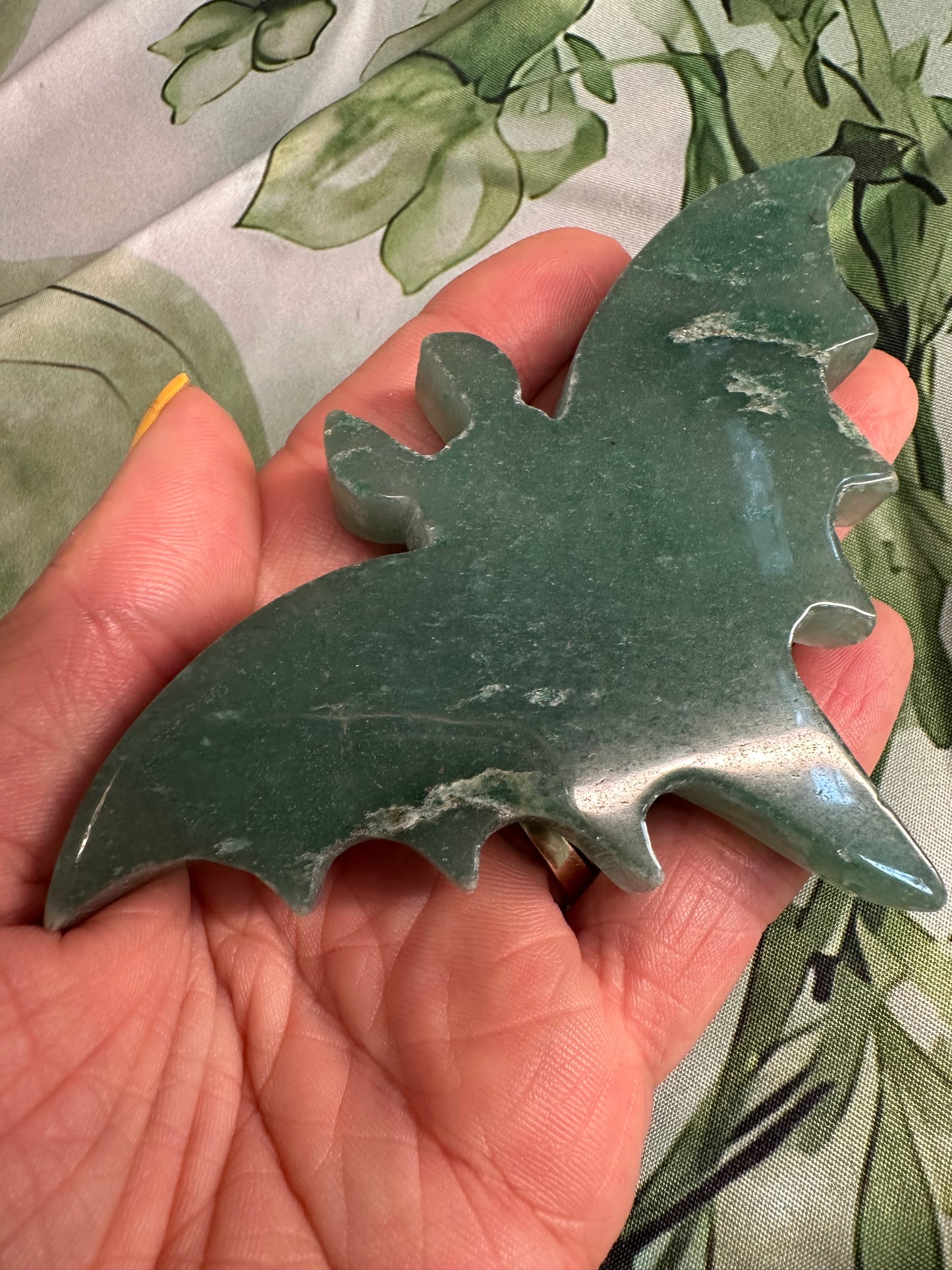 Green Aventurine Bat